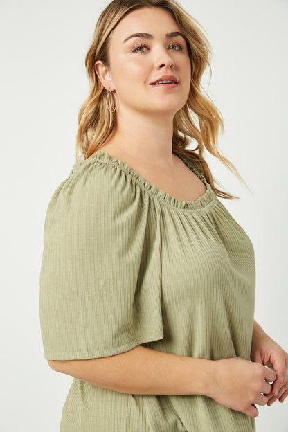 Plus Size Sage Top