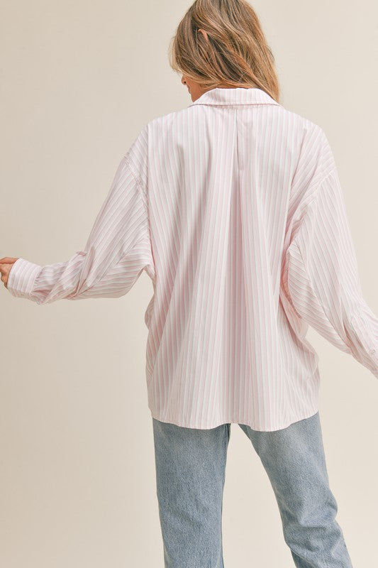 East Coast Striped Shirt - Pink