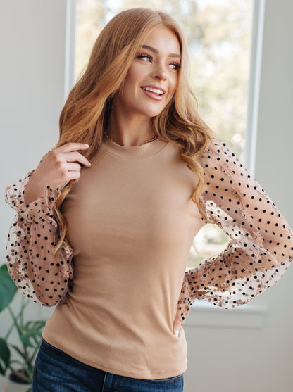 Dots on My Sleeves Blouse (Online Exclusive)
