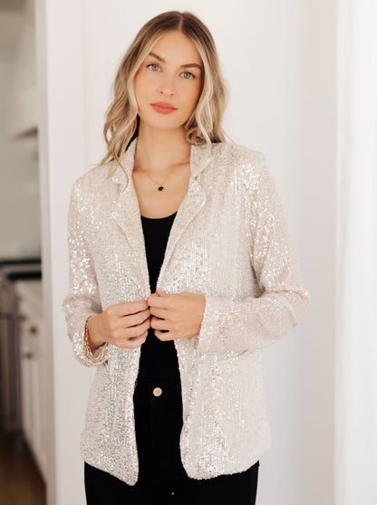 I Know You're Busy Sequin Blazer - Regular & Plus (ONLINE EXCLUSIVE)