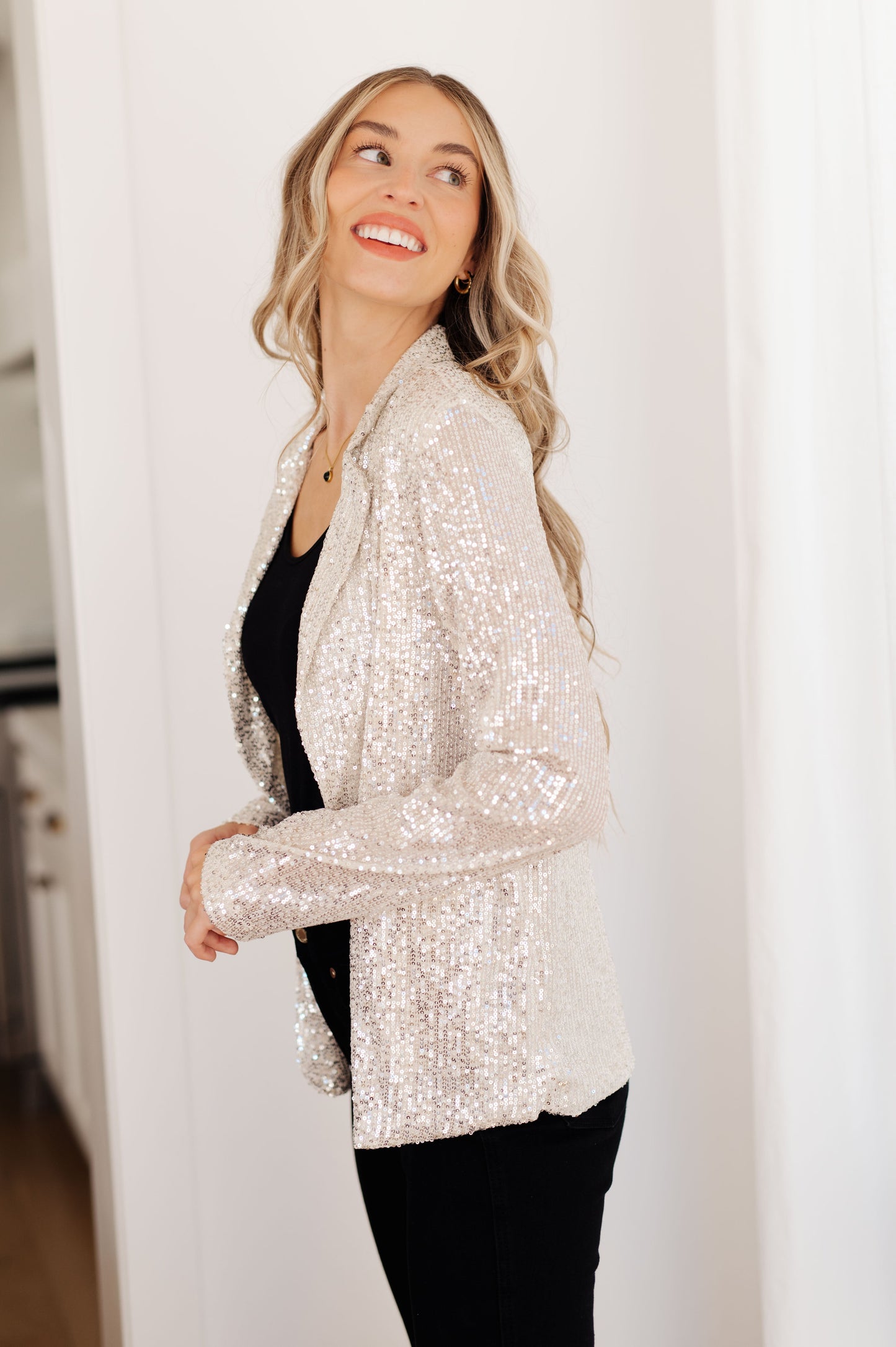I Know You're Busy Sequin Blazer - Regular & Plus (ONLINE EXCLUSIVE)