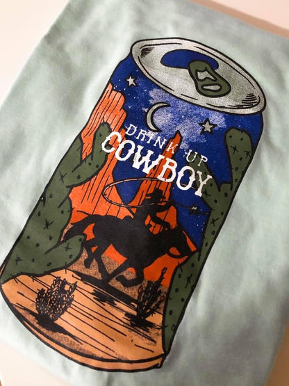 Drink Up Cowboy Graphic Tee