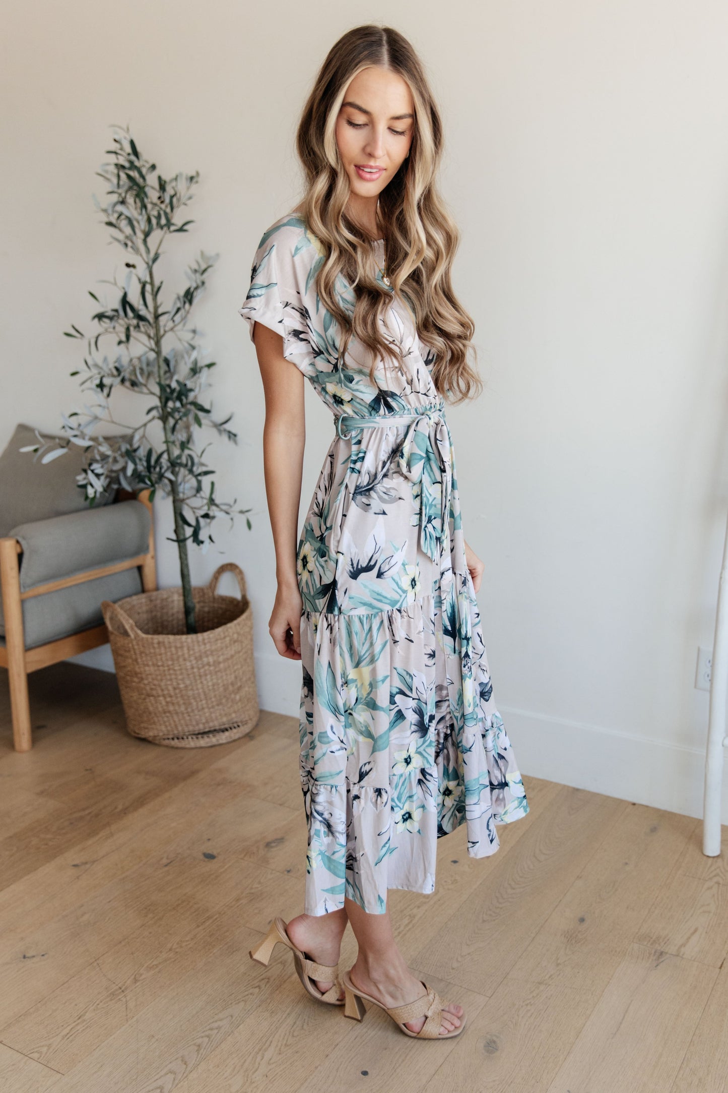 Into the Night Dolman Sleeve Floral Dress (Online Exclusive)