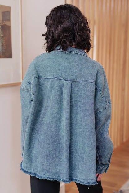 Just In Case Mineral Wash Shacket (Online Exclusive)