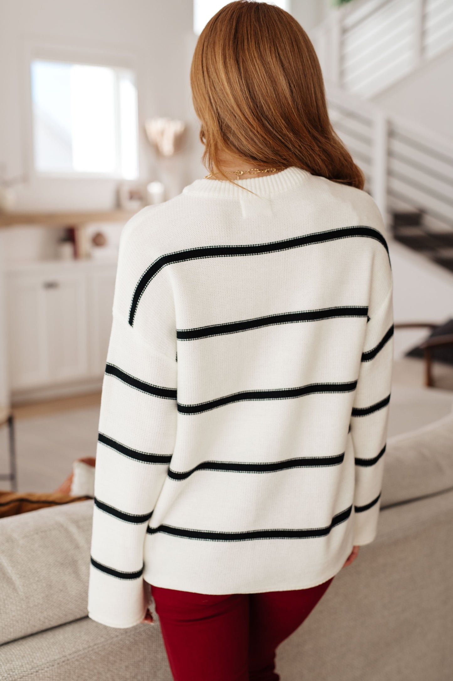 Plus Size More or Less Striped Sweater (Online Exclusive)