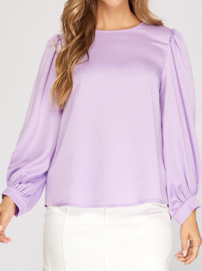 Lavender Silk Top