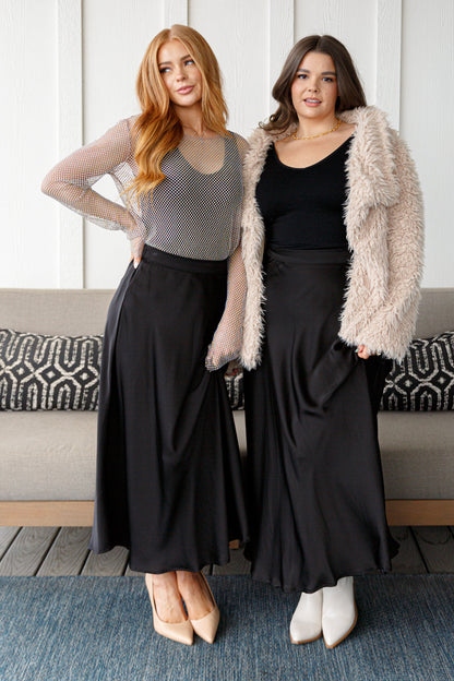 Timeless Tale Maxi Skirt in Black (Online Exclusive)