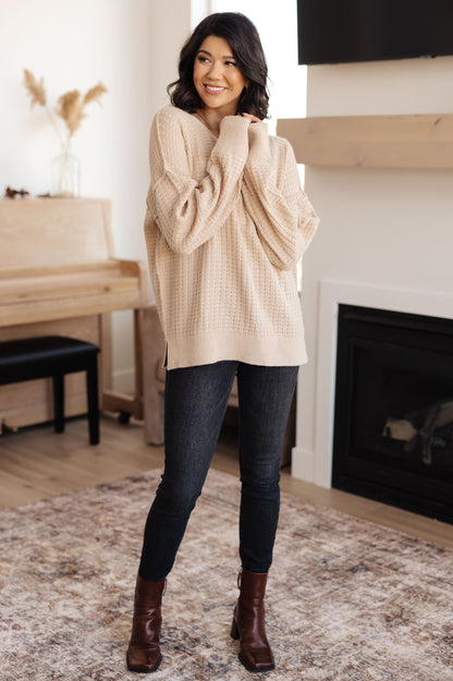 Terrifically Textured Sweater in Mocha (Online Exclusive)
