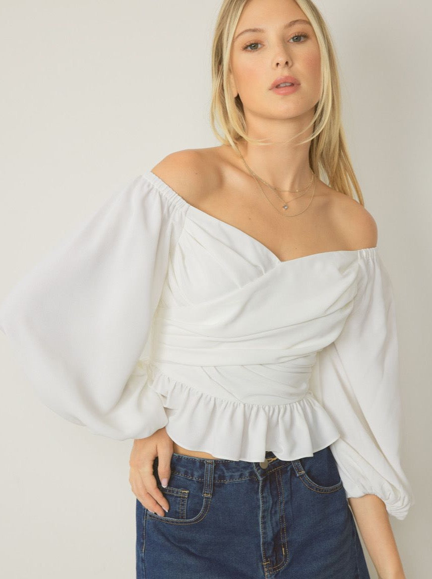 Happily Ever After Ruched Top