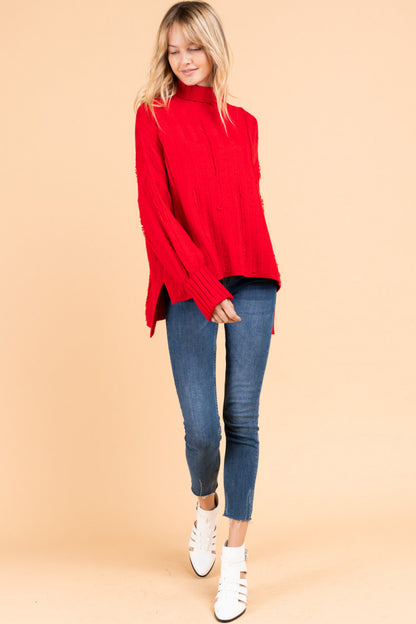 Love On The Brain Sweater - Red