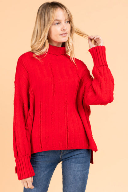 Love On The Brain Sweater - Red